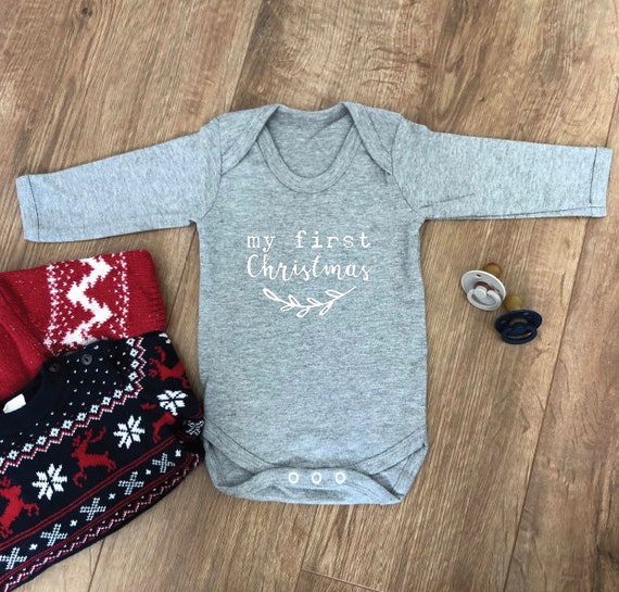 personalised long sleeve baby grow