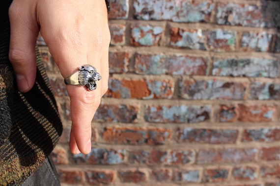 Sterling Panther Ring