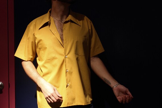 Vintage Mustard Mechanic Shirt