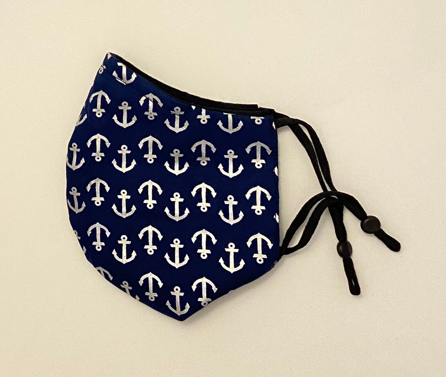 Anchor Face Mask Navy Blue Face Mask Nautical Face Mask for Etsy