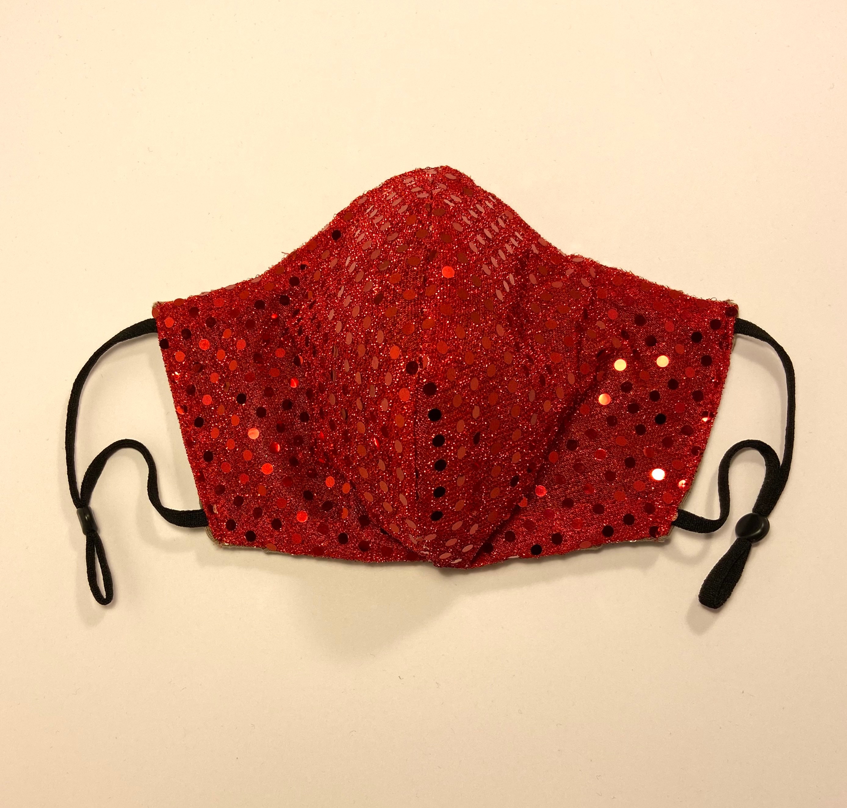 Bling Bling Face Mask Red Face Mask 3 Layers Polyester Cotton Etsy