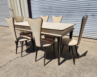 1959 Dining Set - Matching Table + 6 Chairs Umberto Managni for Ciccheti