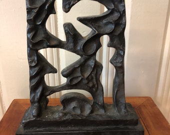Saint Clair Cemin bronze sculpture