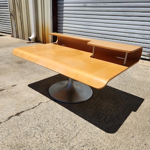 Wavy wood Italian Coffee Table by Vittorio Parigi early 70s