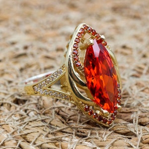 Ruby Ring, Handmade Women&#39;s Ring, Turkish Handmade Ring, Authentic Ring, Ottoman Ring, Ladies Ring, 925k Sterling Silver, Gift For Her,