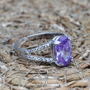 Handmade Womens Ring, Amethyst Womens Ring, Turkish Handmade Women Ring, Ladies Ring, Ottoman Women Ring, 925k Sterling Silver, Gift For Her
