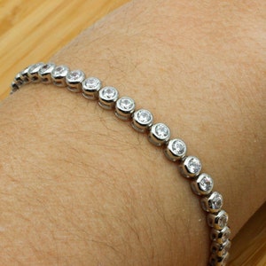 Zircon Bracelet, Ottoman Bracelet, Handmade Bracelet, Bangle Cuff, Turkish Handmade, Ladies Bracelet, Gift For Her, 925k Sterling Silver,