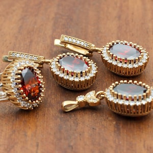 Ruby Set, Authentic Set, Handmade Set Women, Turkish Handmade, Ladies ...