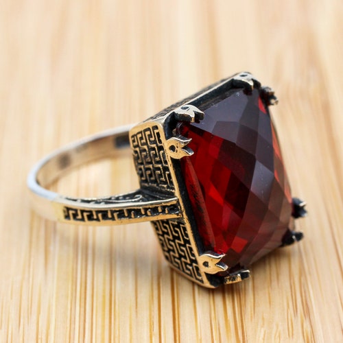 Ruby Ring Handmade Women's Ring Turkish Handmade Ring - Etsy