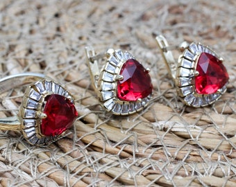 Zircon Set, Authentic Set, Handmade Set Women, Turkish Handmade, Ladies ...