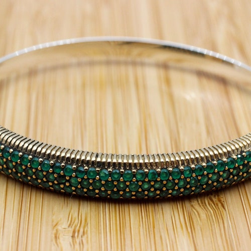 Emerald Bracelet Ottoman Bracelet Handmade Bracelet Bangle - Etsy
