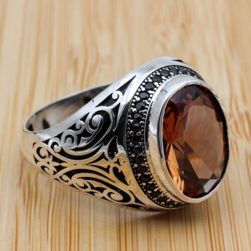 Men's Handmade Ring Turkish Handmade Silver Mens Ring - Etsy