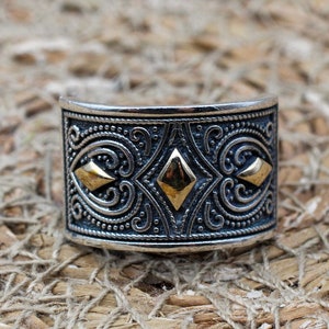 Bohemian Ladies Ring, Handmade Women&#39;s Ring, Turkish Handmade Silver Ladies Ring, Ottoman Women Ring, Boho Ladies Ring, 925k Sterling Silver
