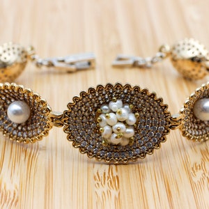 Pearl Bracelet, Zircon Bracelet, Handmade Bracelet, Bangle Cuff, Turkish Handmade, Bangle Bracelet, Gift for Her, 925k Sterling Silver,