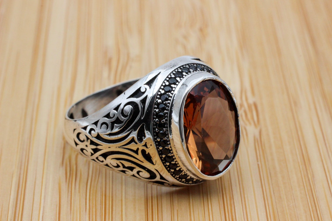 Men's Handmade Ring Turkish Handmade Silver Men Ring | Etsy
