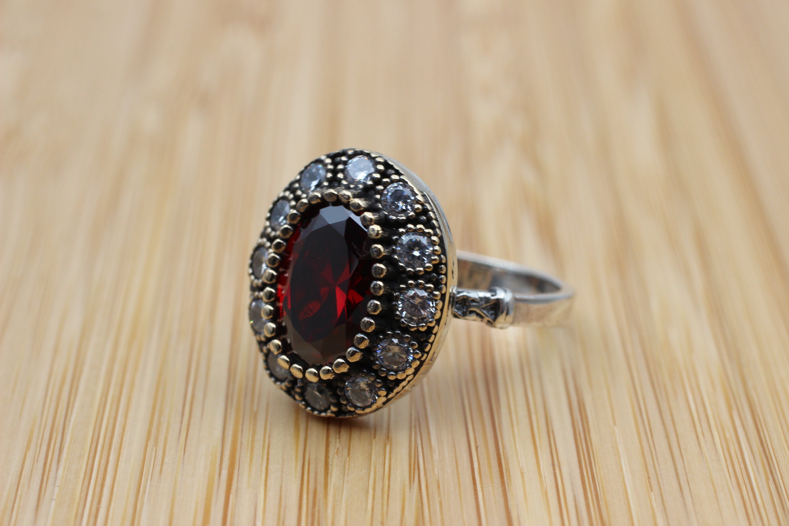 Ruby Ring Handmade Women's Ring Authentic Ring Turkish | Etsy