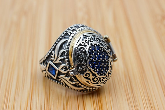 Turkish Handmade Silver Men Ring Mens Handmade Ring Ottoman | Etsy