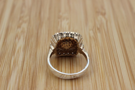 Sterling Zilver 925 Turkse Ring Omkeerbare Ring Twee in een enkele Ring Turkse Ring Peer Cut Zircon Sapphire Ring Cadeau voor haar Sieraden Ringen Statementringen Authentieke Ring 
