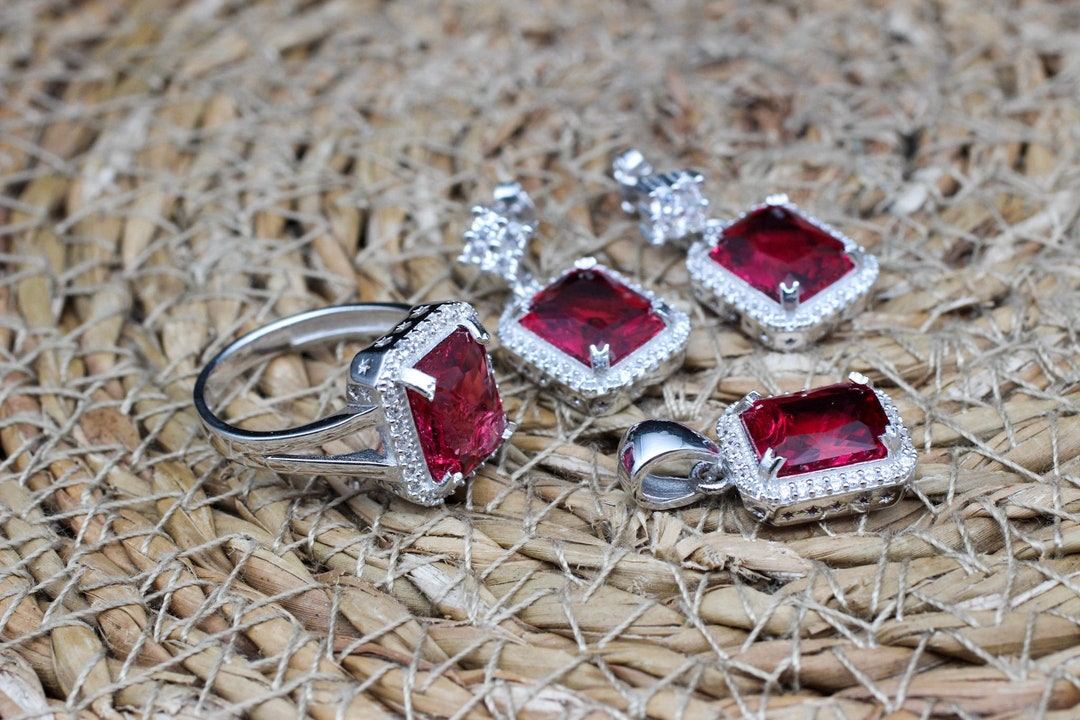 Ruby Set, Authentic Set, Handmade Set Women, Turkish Handmade, Ladies ...