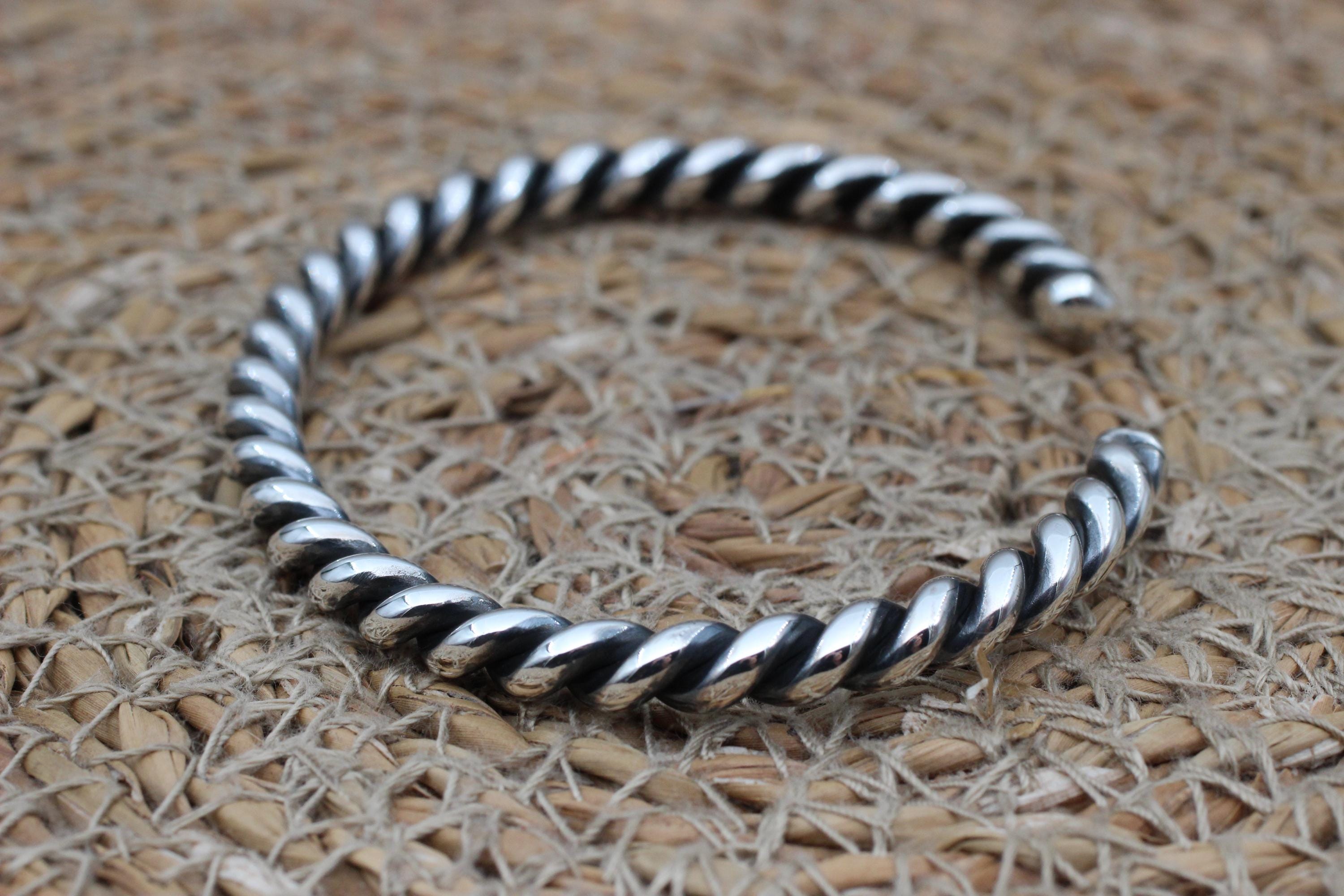 40's 12K GF スターリングシルバー ツイストノットリンクブレスレット