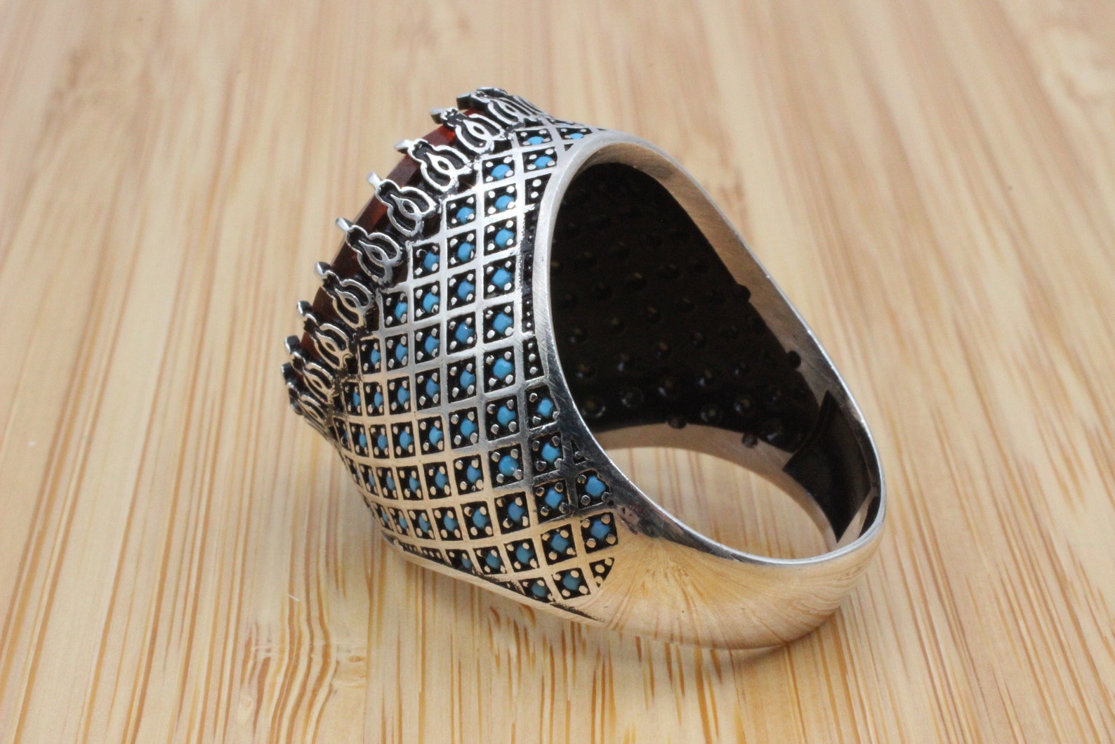 Buy Men's Handmade Ring Turkish Handmade Silver Mens Ring Online in ...