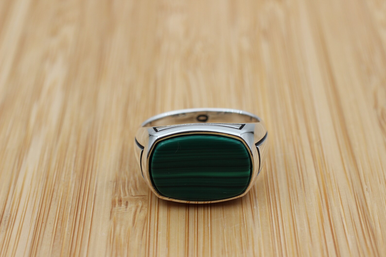 Malachite Men's Ring Handmade Ring Turkish Handmade Etsy