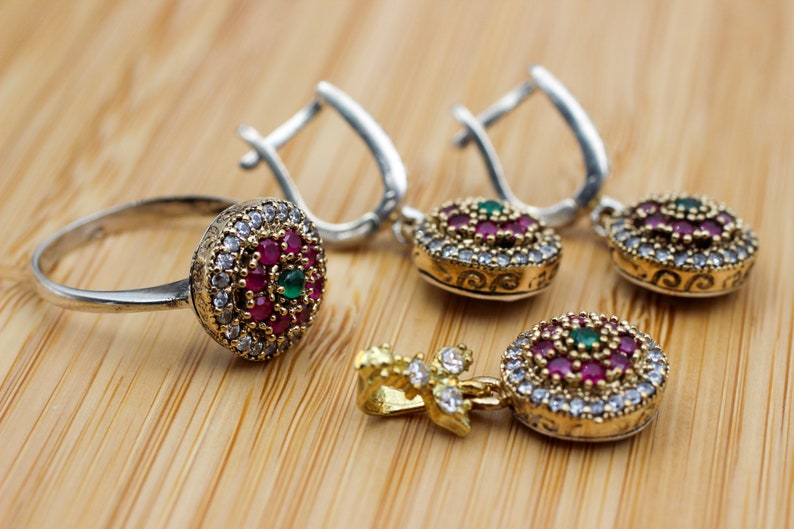 Ruby Set Authentic Set Handmade Set Women Turkish Handmade - Etsy