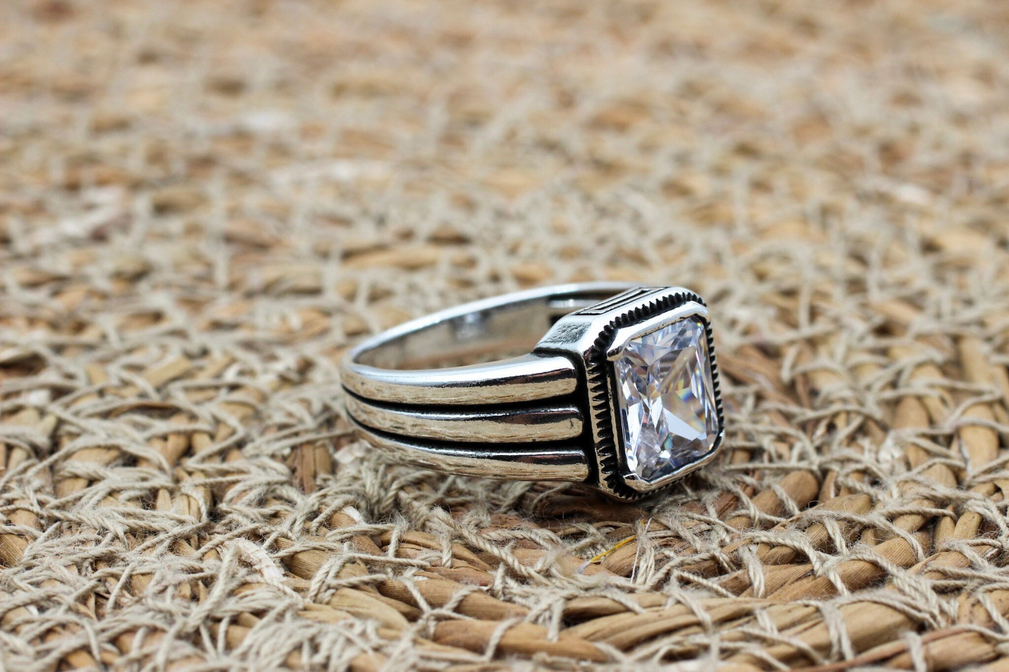 Handmade 925k Sterling Silver Men display picture 1