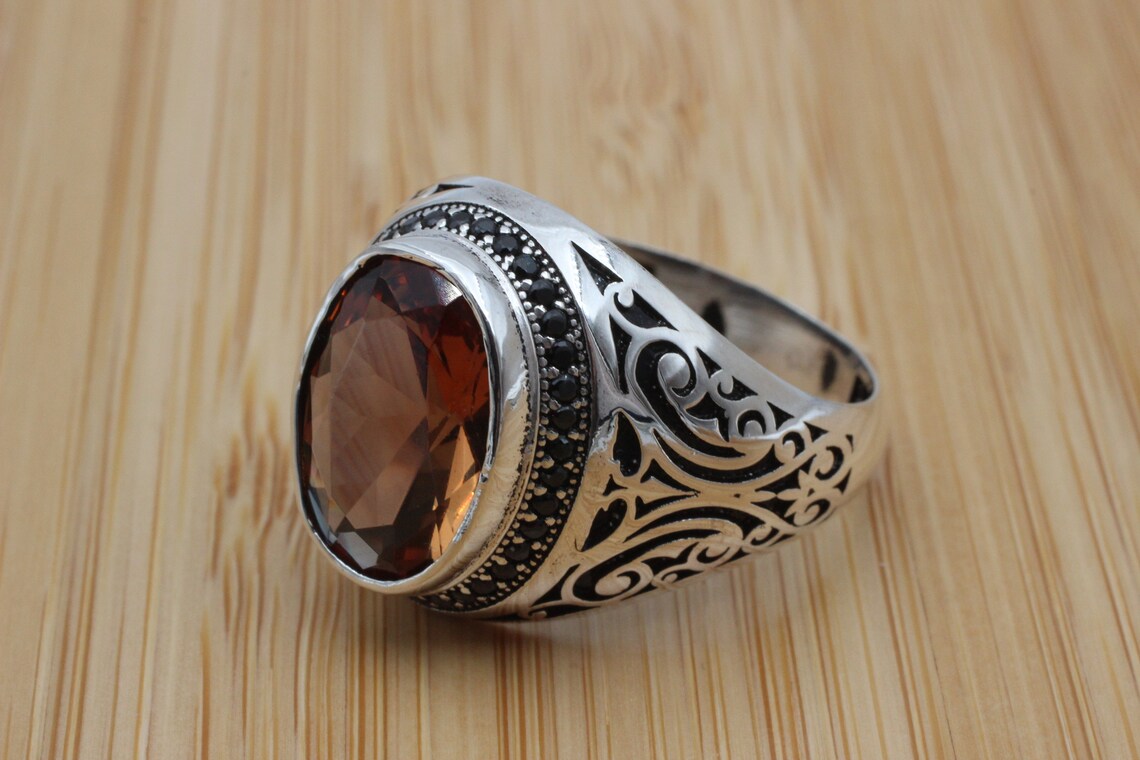 Men's Handmade Ring Turkish Handmade Silver Men Ring - Etsy