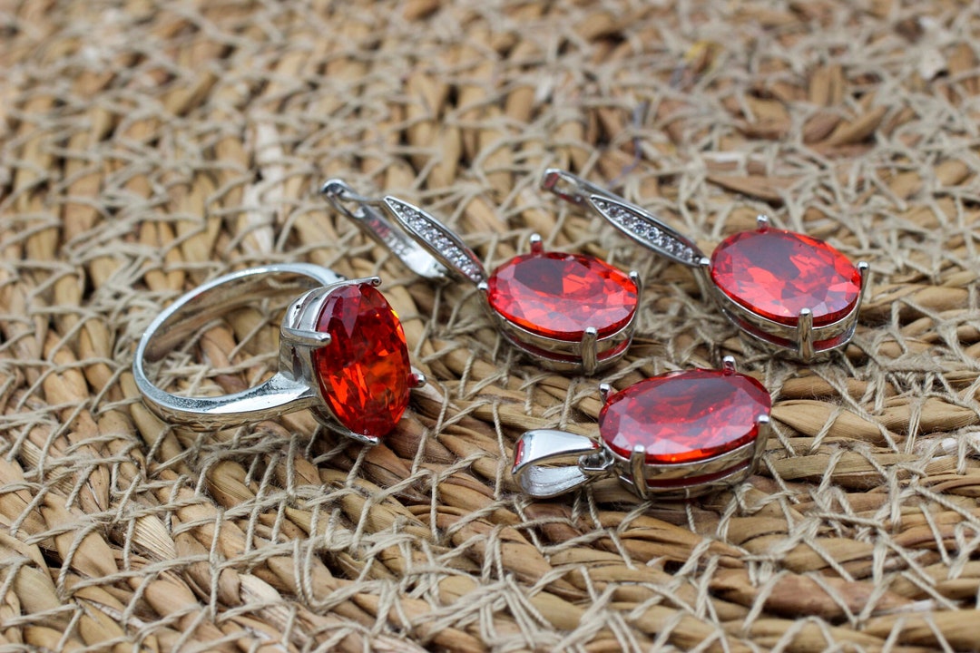 Ruby Set, Authentic Set, Handmade Set Women, Turkish Handmade, Ladies ...