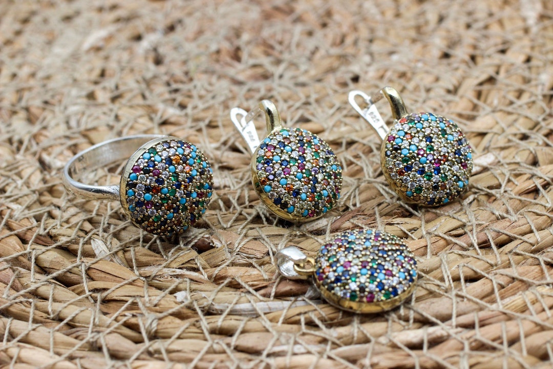 Mixed Jewelry Set, Authentic Set, Handmade Set Women, Turkish Handmade