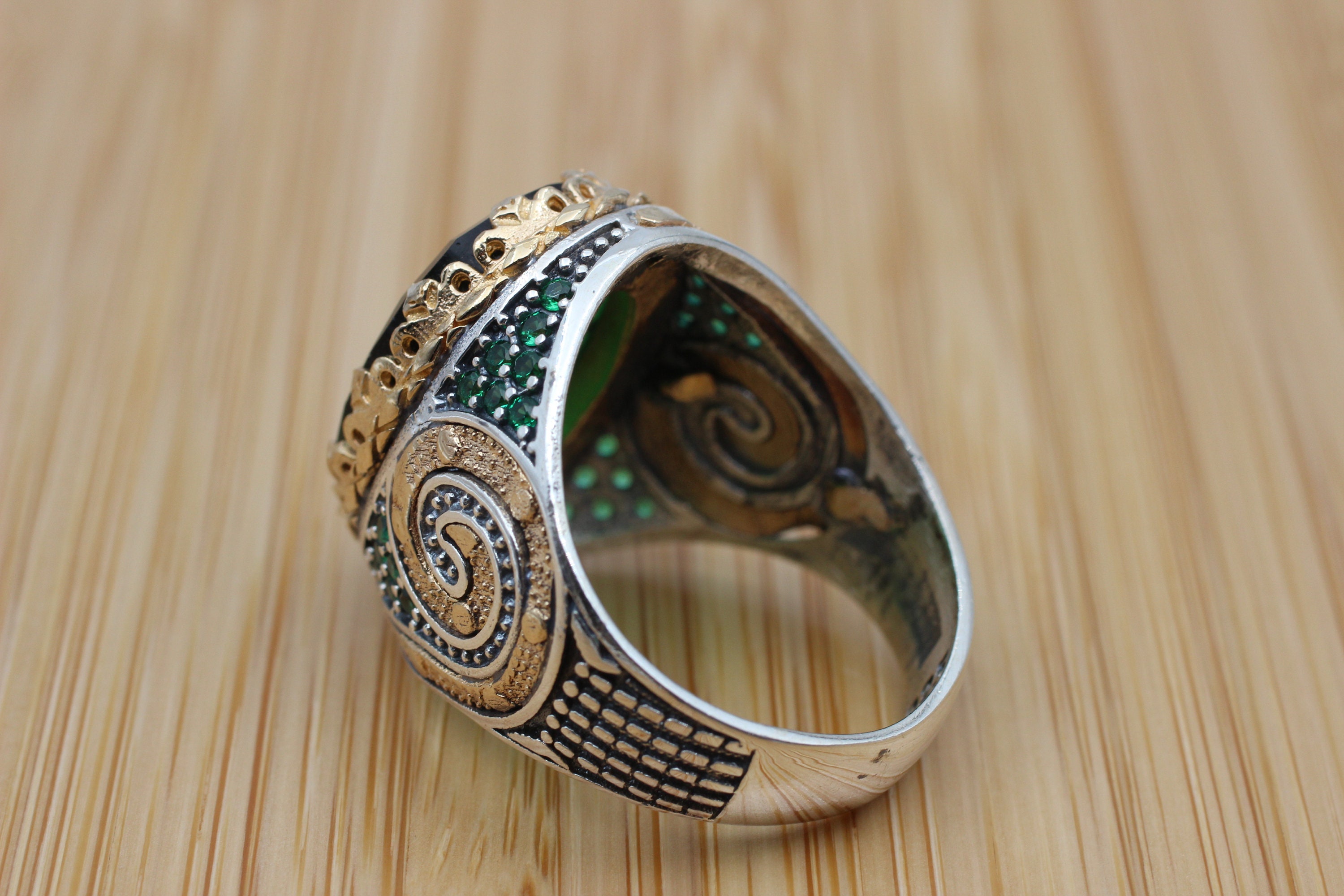 Mens Handmade Ring Turkish Handmade Silver Men Ring Ottoman - Etsy