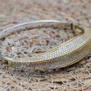 Zircon Bracelet, Ottoman Bracelet, Handmade Bracelet, Bangle Cuff, Turkish Handmade, Bangle Bracelet, Gift for Her, 925k Sterling Silver,
