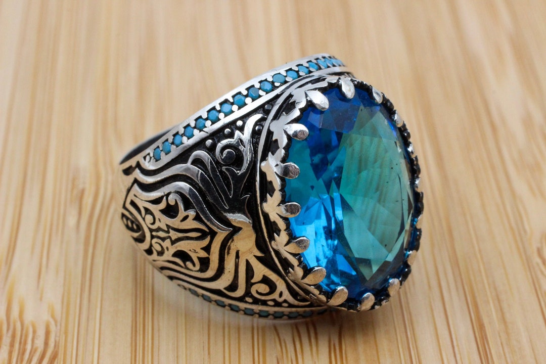 Mens Handmade Ring Turkish Handmade Silver Men Ring Ottoman - Etsy