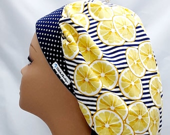 OMINA Unisex Scrub Bouffant Cap with Sweatband Scrub Hat Fashion Headwear Bandana Adjustable Nursing Hats