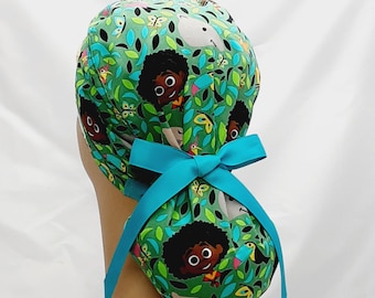 sombreros exfoliantes para mujer, gorro quirúrgico, sombreros para mujeres, gorro para mujeres, gorro para mujeres, gorra para exfoliar animales antonio, cinta de cola de caballo
