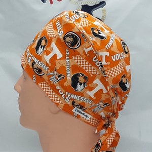 Tennessee Vols, chirurgischer Peeling-Hut, Damen-Peeling-Hüte, Herren-Peeling-Hut, Chemo-Hüte Pferdeschwanz-Peeling-Hüte Band