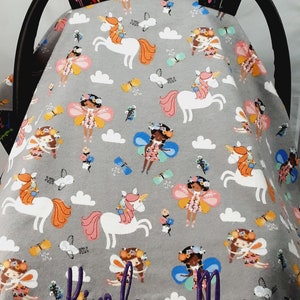 Regalo personalizado de baby shower, dosel de asiento de coche para niña