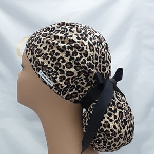 surgical hat,scrub hat, womens scrub hats, scrubs, for womens, nurse scrub cap, scrub hats for women,leopard print, ponytail, gift,ribbon