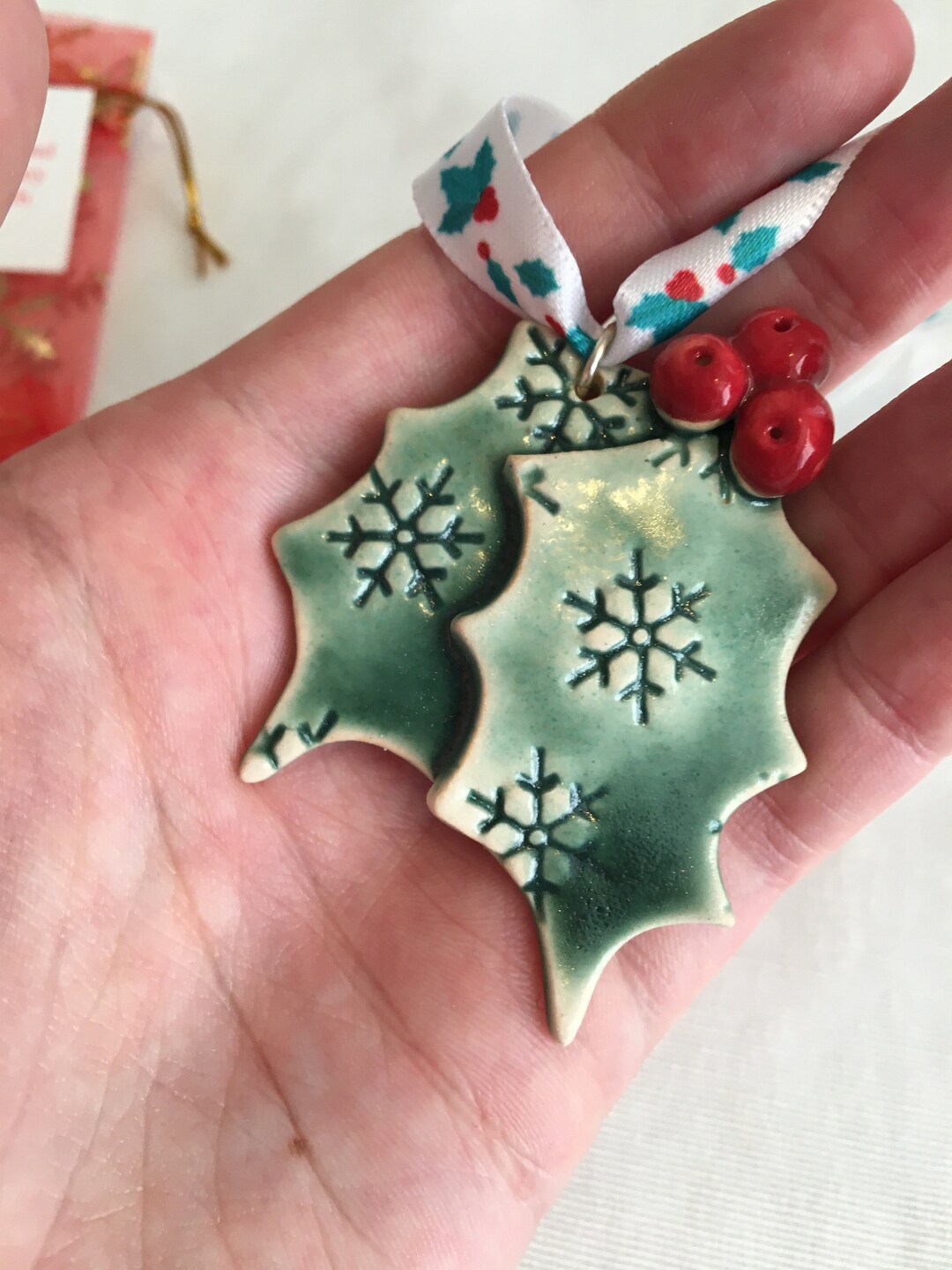 Holly Berry Christmas Tree Decorations /wall Decorations Etsy UK