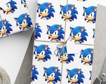 Hedgehog Wrapping Paper, Kids Birthday Gift Wrap