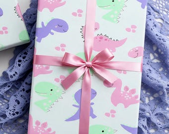 Dinosaur Wrapping Paper, Dinosaur Gift Wrap, Dinosaur Gift Wrap, Dino Birthday Gift Wrap