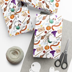Wizard HP Wrapping Paper Birthday Party Gift Wrap