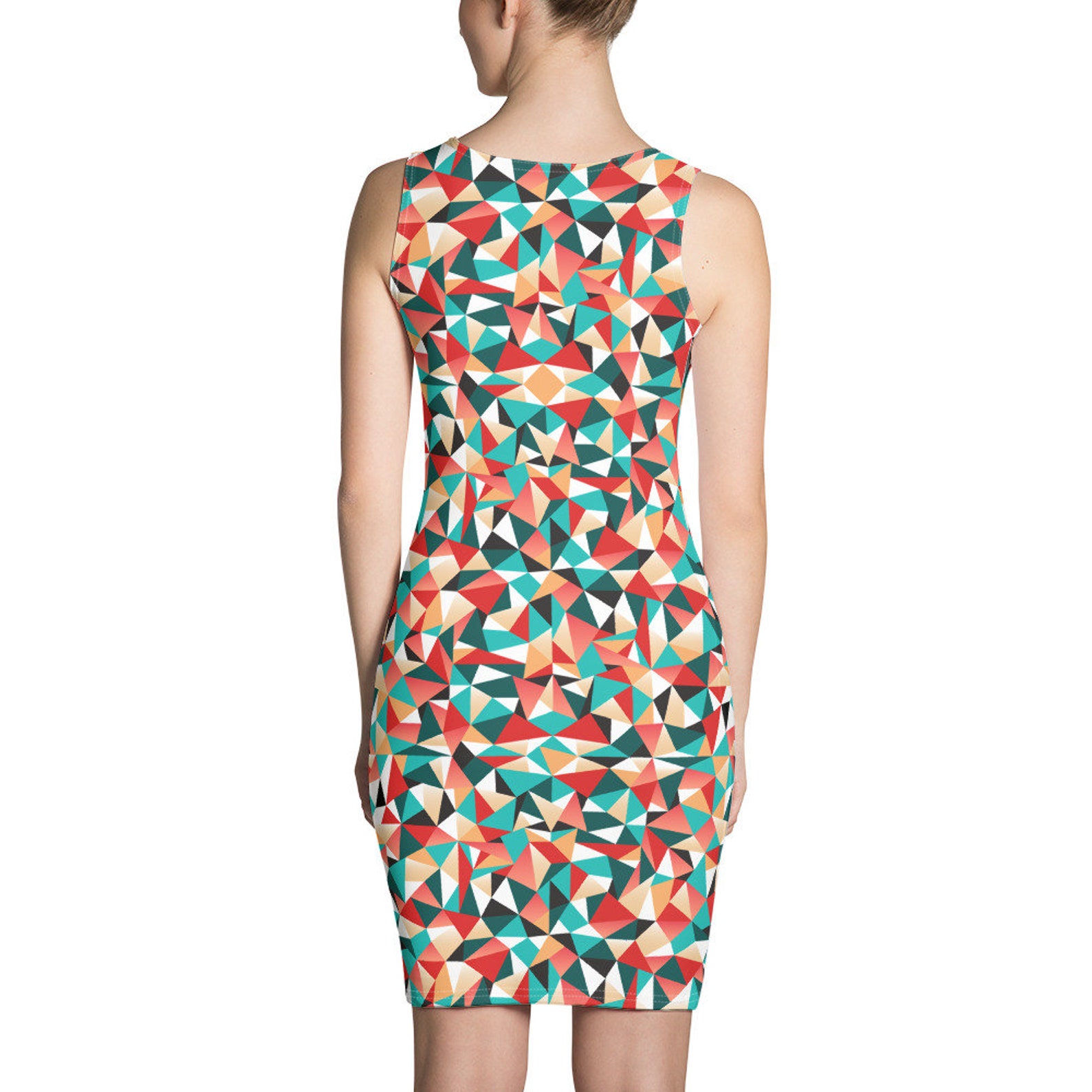 Kaleidoscope Fitted Dress Etsy