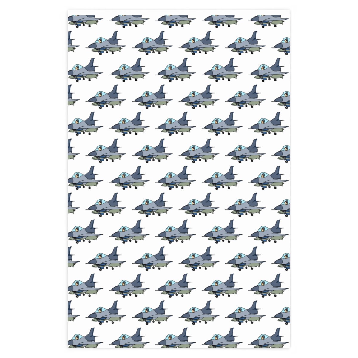 Military Fighter Jet Wrapping Paper Etsy