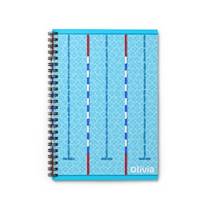 Custom Personalized Swimming Journal, Swim Log Book, Training Tracker, Swimmer Notebook, Progress Diary, Swimmer Gift