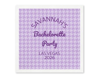 Personalized Bachelorette Party Paper Napkins, Custom Bridal Shower Napkins, Bride to Be Cocktail Napkins, Set of 50