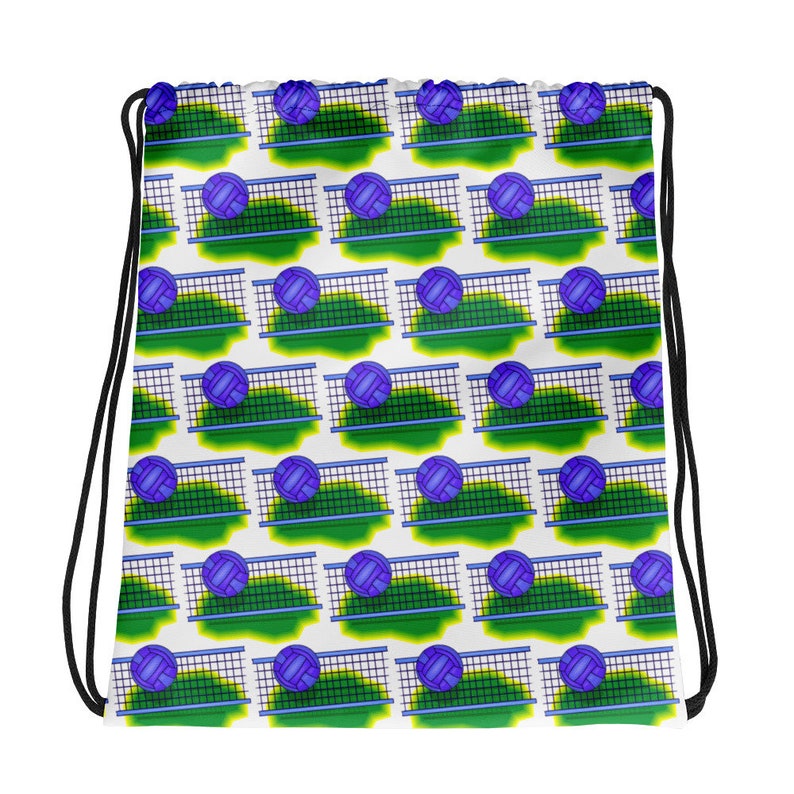 Volleyball Drawstring Bag