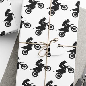 Motocross Wrapping Paper Dirt Bike Motorbike Racing