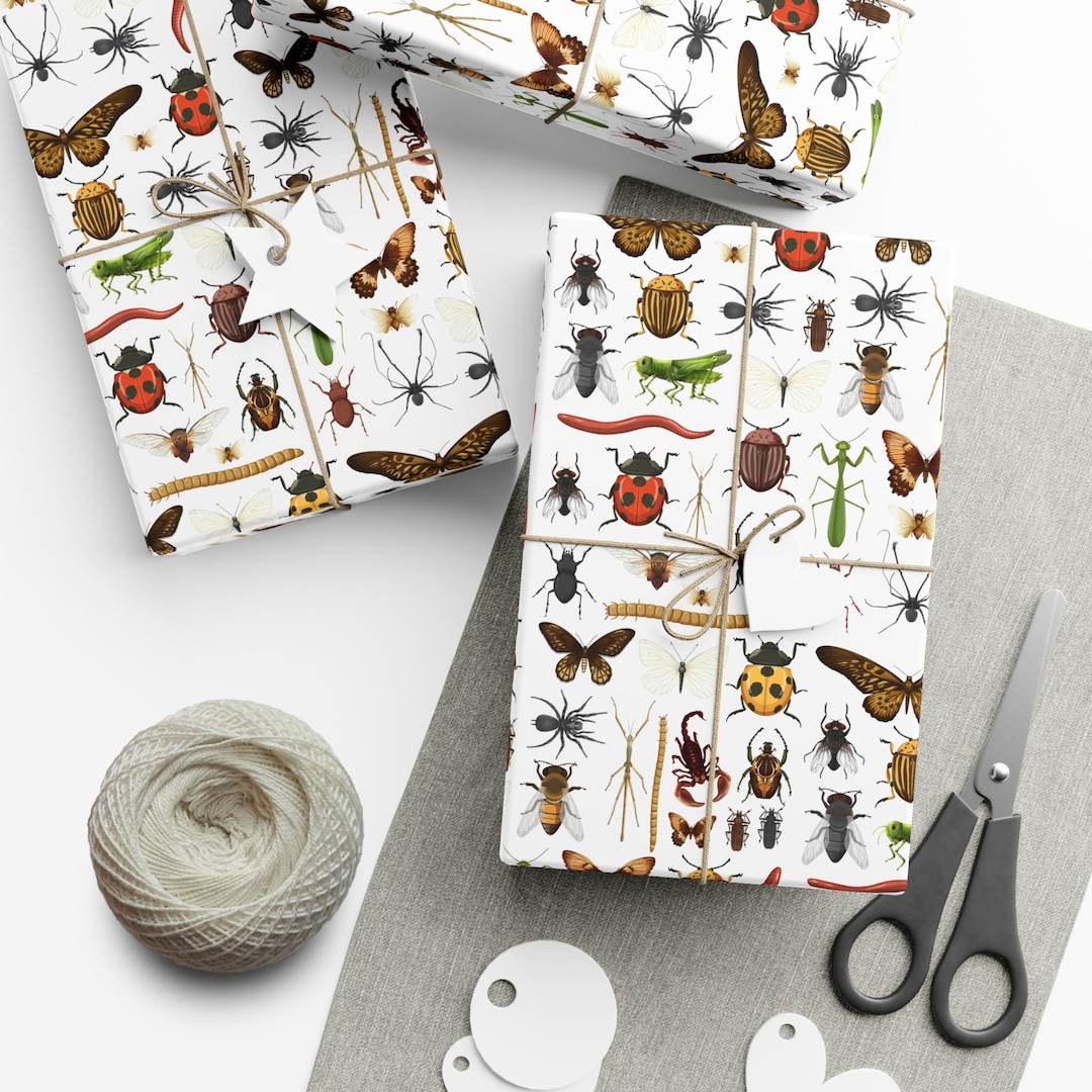 Insect Bug Wrapping Paper - Etsy